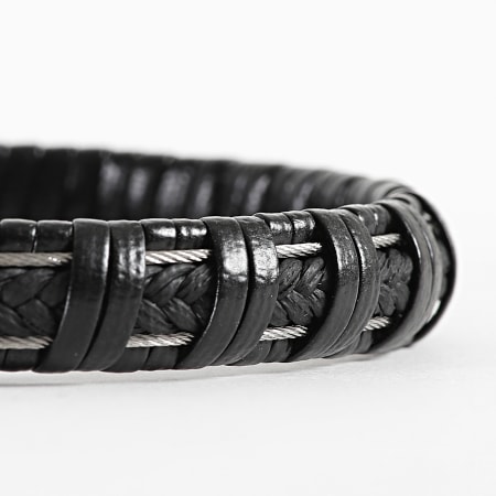 Classic Series - Bracelet Noir Argenté