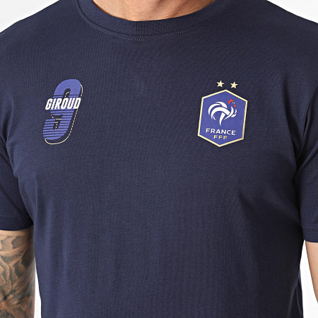 FFF - Tee Shirt Player Giroud N9 F23011 Bleu Marine