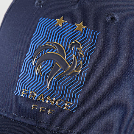 FFF - Cappello con logo grande in lamina F23096 blu navy