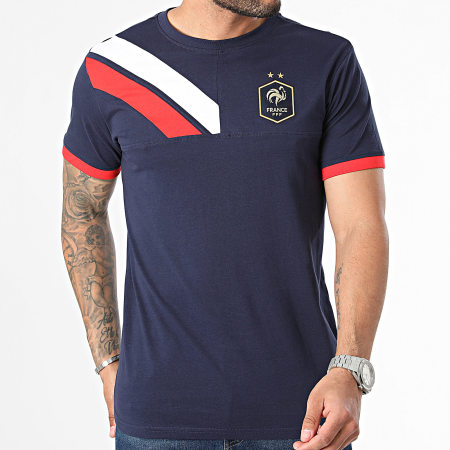 FFF - Tee Shirt Stripes F23083C Bleu Marine