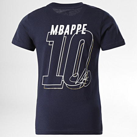 FFF - Tee Shirt Enfant Player MBappe N10 Bleu Marine