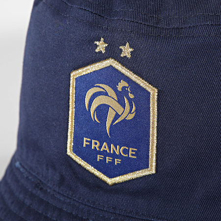 FFF - Bob Réversible France Logo Sublimation Bleu Marine