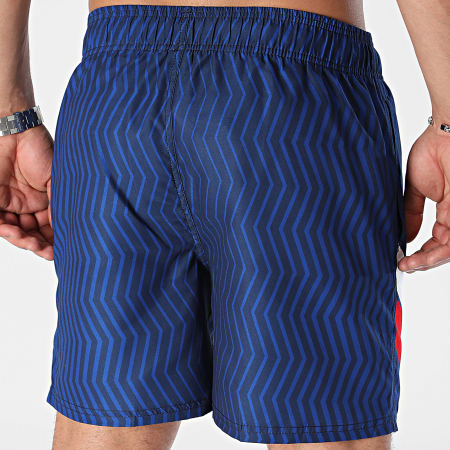 FFF - FFF Fan Stripes Shorts de Baño F23091C Azul Marino