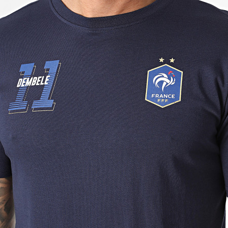 FFF - Tee Shirt Player Dembele N11 F23010 Bleu Marine