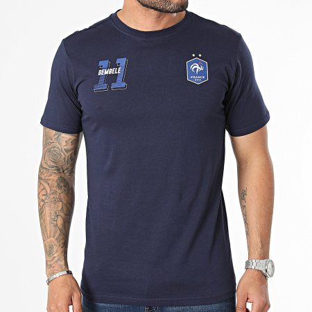 FFF - Tee Shirt Player Dembele N11 F23010 Bleu Marine