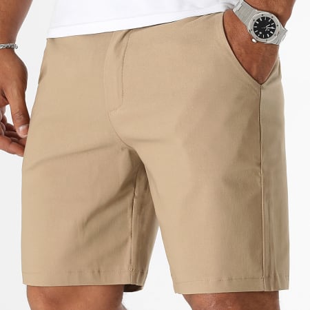 LBO - Lote de 2 pantalones cortos chinos 0239 0189 Negro Beige