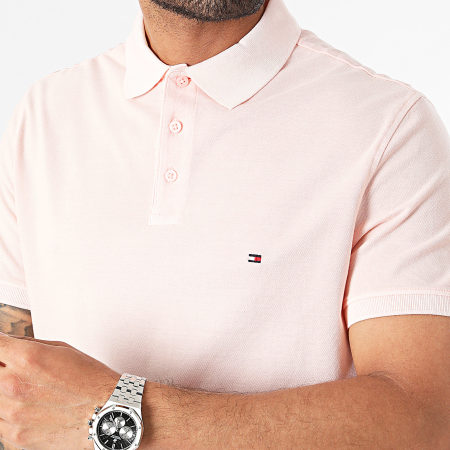 Tommy Hilfiger - Polo a manica corta con tintura in capo 4757 Rosa