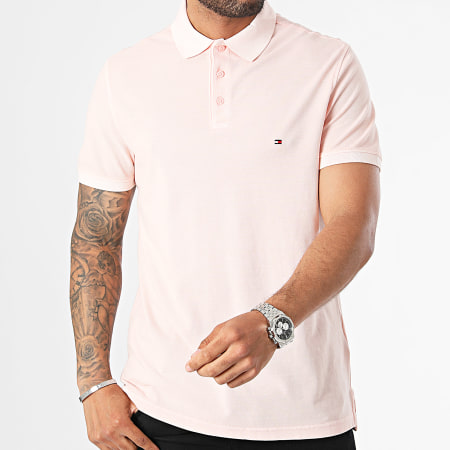 Tommy Hilfiger - Polo Manches Courtes Garment Dye 4757 Rose