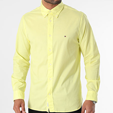 Tommy Hilfiger - Chemise Manches Longues Regular Flex Poplin 0934 Jaune