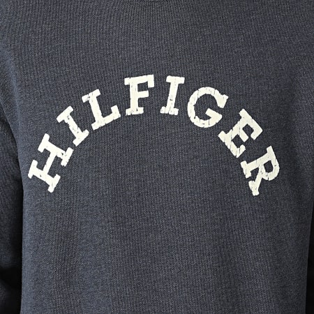 Tommy Hilfiger - Sweat Crewneck Hilfiger Arched 4448 Bleu Marine Chiné
