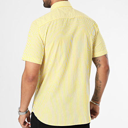 Tommy Hilfiger - Classic Stripe Camisa Manga Corta 4599 Amarillo Blanco