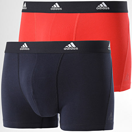 Adidas Sportswear - Lot De 2 Boxers 4A1M20 Bleu Marine Rouge