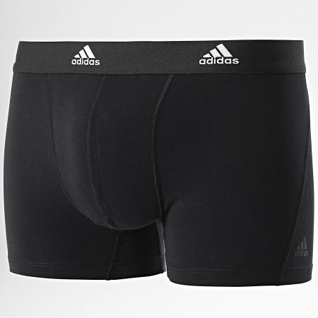 Adidas Sportswear - Lot De 2 Boxers 4A1M20 Noir Gris Chiné