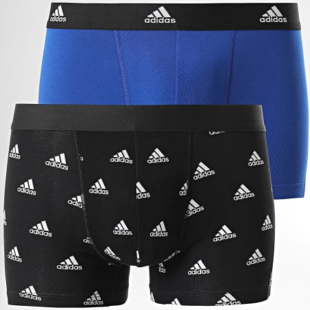 Adidas Sportswear - Set di 2 boxer nero blu reale 4A1M20