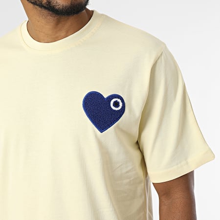 ADJ - Tee Shirt Oversize Coeur Chic Giallo