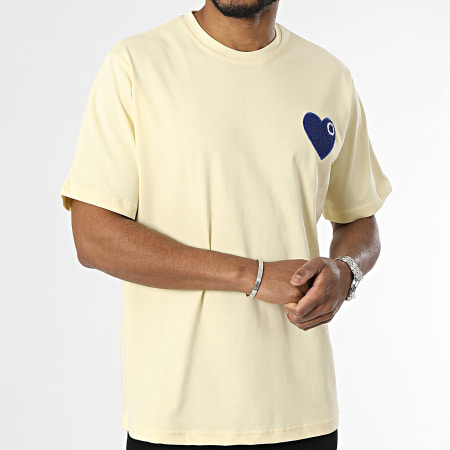 ADJ - Tee Shirt Oversize Coeur Chic Amarillo