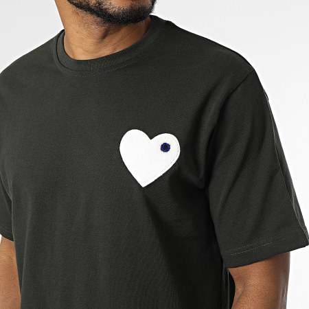 ADJ - Camiseta oversize Corazón Chic Caqui Oscuro Verde