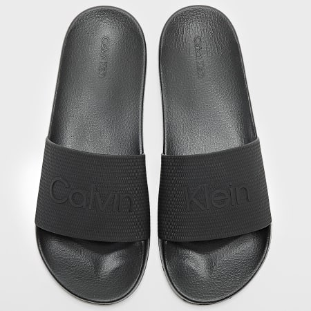 Calvin Klein - Claquettes Pool Side Rubber 0636 Noir