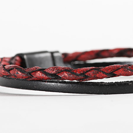 Classic Series - Bracciale nero rosso