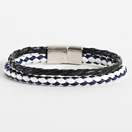 Classic Series - Zwart Wit Blauw Navy Armband