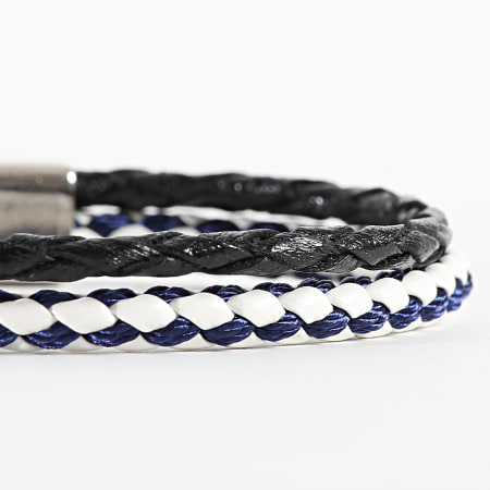 Classic Series - Zwart Wit Blauw Navy Armband