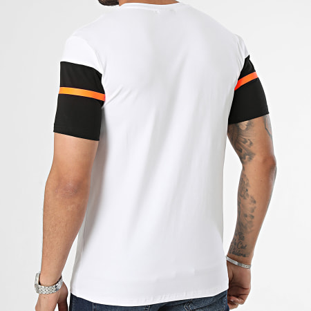 Comme Des Loups - Tee Shirt Wimbledon Blanc Noir Orange