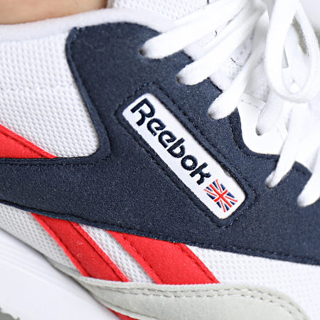 Reebok - Scarpe da ginnastica classiche in nylon 100209146 White Vector Navy Prince Red