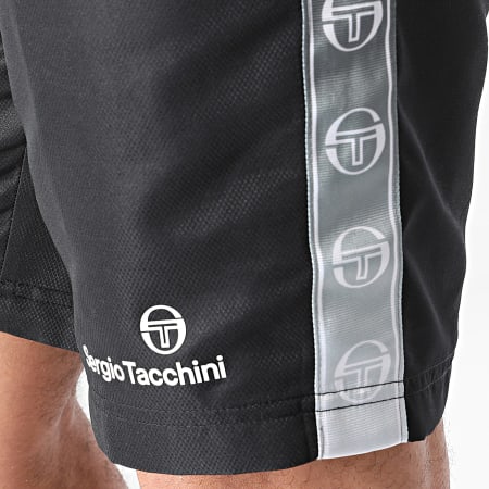 Sergio Tacchini - Pantaloncini da jogging neri Gradiente 40540