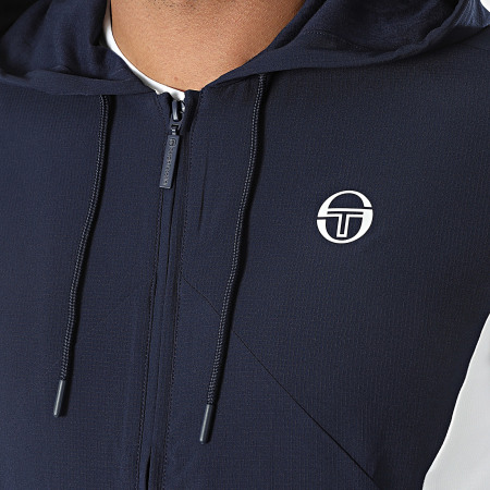 Sergio Tacchini - Ensemble De Survetement A Bandes Forata 40623 Bleu Marine Blanc