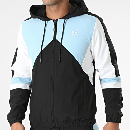 Sergio Tacchini - Forata 40623 Chándal rayas negro celeste