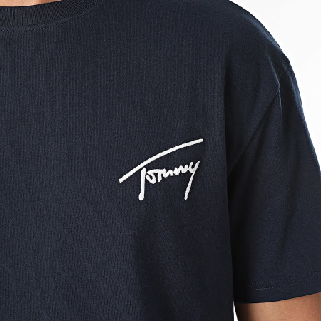 Tommy Jeans - Tee Shirt Regular Signature 7994 Bleu Marine