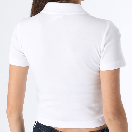 Champion - T-shirt donna con scollo a V 117158 Bianco