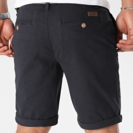 Indicode Jeans - Short Chino Royce 70-039 Bleu Marine