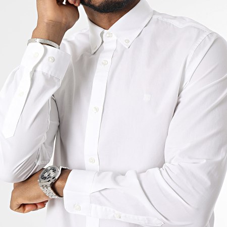 Jack And Jones - Camicia a maniche lunghe Popeline Logo Comfort Bianco