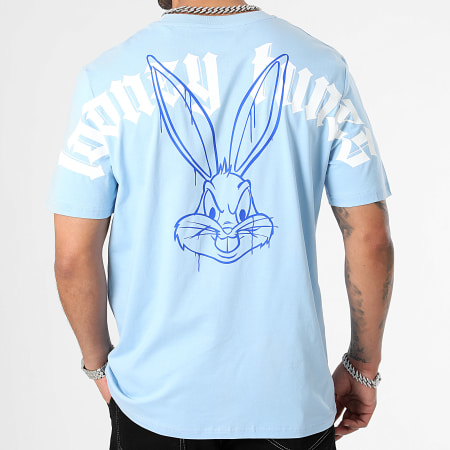 Looney Tunes - Maglietta da collezione in edizione limitata Bugs Bunny Colore Spray Blu Pastello