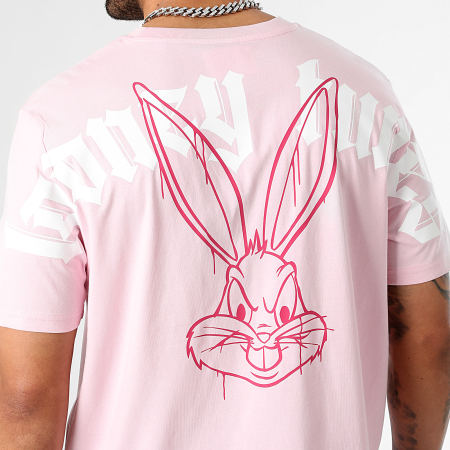 Looney Tunes - Maglietta da collezione in edizione limitata Bugs Bunny Color Spray Rosa Pastello