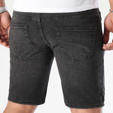 Only And Sons - Pantalón Corto Weft Jean Negro