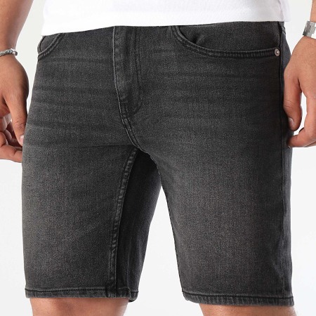 Only And Sons - Pantalón Corto Weft Jean Negro