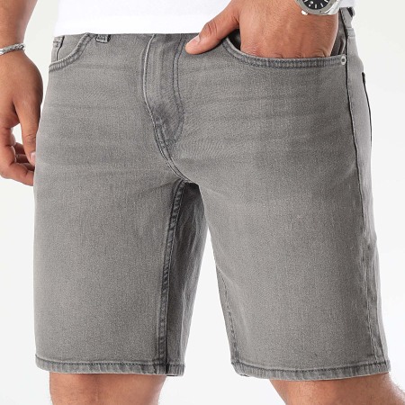 Only And Sons - Weft Jean Shorts Houtskool Grijs