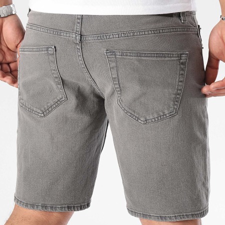 Only And Sons - Short Jean Weft Gris Anthracite