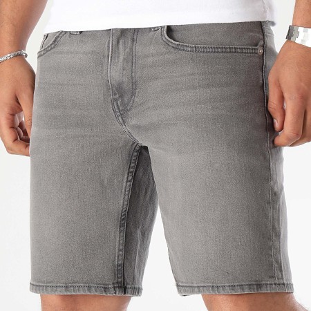 Only And Sons - Weft Jean Shorts Houtskool Grijs