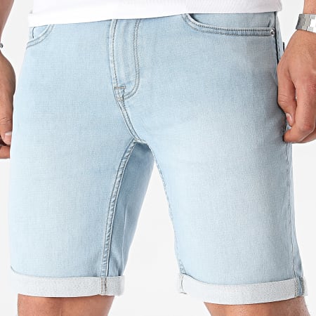 Only And Sons - Pantalón Corto Ply PK Jean Lavado Azul