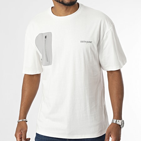 Sixth June - T-shirt bianca con taschino