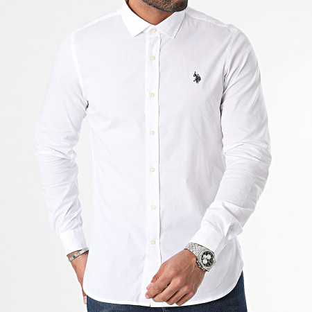 US Polo ASSN - Chemise Manches Longues Zam 67772-50655 Blanc