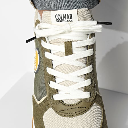 Colmar - Sneakers Travis Block 017 Verde Militare Ocra Beige