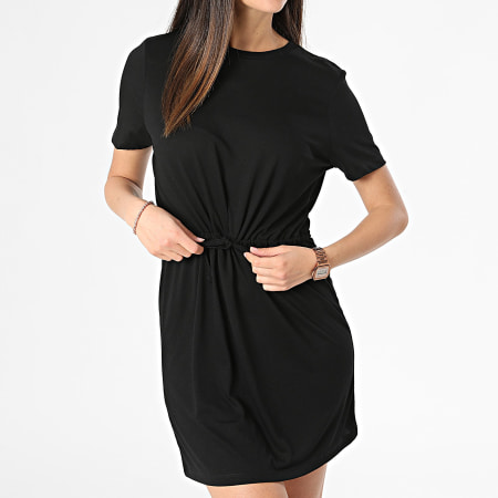 Only - Robe Manches Courtes Femme Dalila Noir