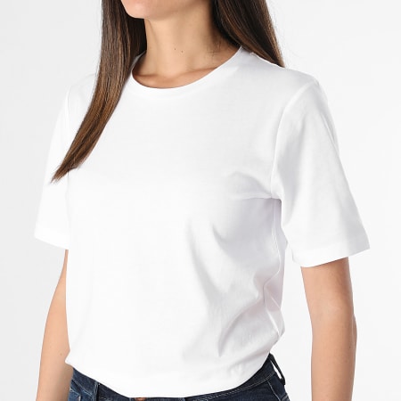 Only - Tee Shirt Femme Only Blanc