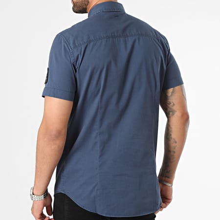 Petrol Industries - M-1040-SIS411 Camisa azul marino de manga corta