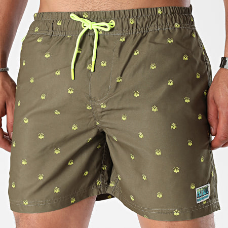 Petrol Industries - Shorts de baño M-1040-SWS951 Caqui Verde