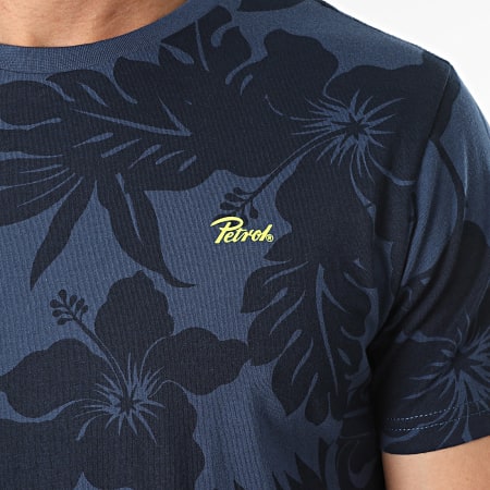 Petrol Industries - Camiseta M-1040-TSR114 Azul Marino Floral